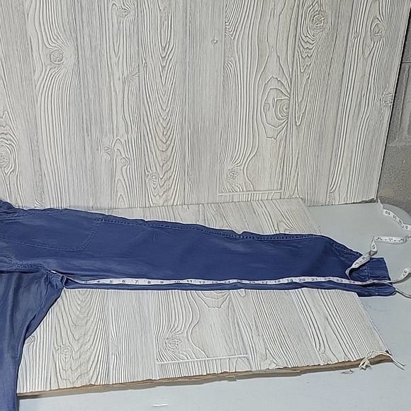 Prana Aberdeen Antique Blue Chambray Jogger Pants, Women's Size XL, NWOT - Picture 11 of 12
